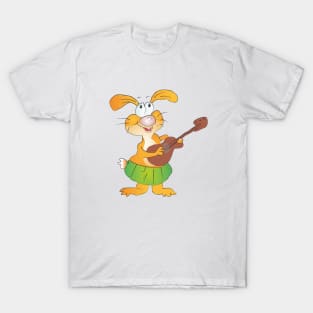 funny bunny musician T-Shirt